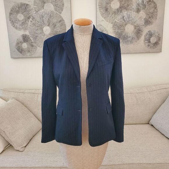 Theory Stripe Shrunken Blazer - NEW - Picture 6 of 16